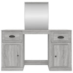 Dressing Table with Mirror Grey Sonoma 130x50x132.5 cm 3185341