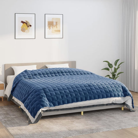 Weighted Blanket Blue 220x260 cm 15 kg Fabric 350803