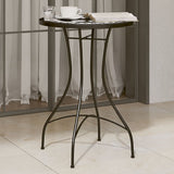 Mosaic Bistro Table Black and White 50x70 cm Ceramic 4003400