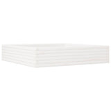 Garden Planter White 110x110x23 cm Solid Wood Pine 847214