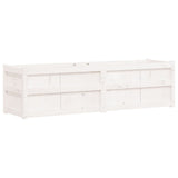 Garden Planter White 180x50x50 cm Solid Wood Pine 837505