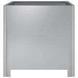 Garden Planters 2 pcs 40x40x40 cm Galvanised Steel 851210