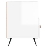 TV Cabinet High Gloss White 80x36x50 cm Engineered Wood 828942