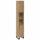 Bathroom Furniture Set with Storage 3 pcs Brown Engineered wood 3378511