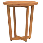 ZNTS Garden Side Table Round Ø55x60 cm Solid Wood Acacia 4108132