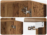 Storage Cabinet with Shelves Old Wood 70 x 42.5 x 225 cm 3446667