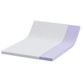 Mattress Topper White 140 x 190 x 7 cm Jaquard Fabric 4106237