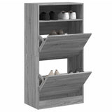 Shoe Cabinet Grey Sonoma 60x34x116 Engineered Wood 840020