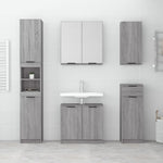 ZNTS Bathroom Cabinet Grey Sonoma 64.5x33.5x59 cm Engineered Wood 817064