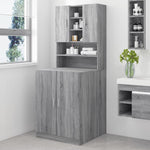 Washing Machine Cabinet Grey Sonoma Engineered Wood 3120183