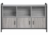 Sideboard Grey Sonoma 97 x 33 x 81 cm Engineered Wood 8013863