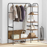 Clothes Rack with Shelf Brown 120 x 44 x 160 cm Engineered Wood 868449