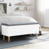 Storage Bench White 102x42x46 cm Engineered Wood 835082