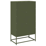 ZNTS Highboard Olive Green 68x39x123 cm Steel 853354