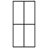 Walk-in Shower Screen Frosted Tempered Glass 140x195 cm 145693
