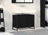 Bathroom Cabinet Black Oak 60 x 30 x 60 cm Engineered Wood 886486