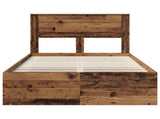 Bed Frame with Headboard Old Wood 120 x 190 cm Solid Pine Wood 3409781
