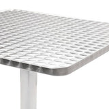 Garden Table Silver 60x60x70 cm Aluminium 48715