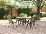 Garden Table Set 5 pcs Bronze Cast Aluminium 3334752