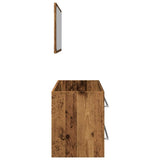 2 Piece Bathroom Furniture Set Old Wood Engineered Wood 856388