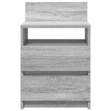 Bedside Cabinets 2 pcs with 2 Drawers Grey Sonoma 40x33x60 cm 858571