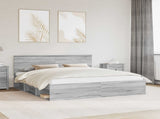 Bed Frame Grey Sonoma 180 x 200 cm Engineered wood 3407846