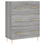 Highboard Grey Sonoma 69.5x34x180 cm Engineered Wood 3195841