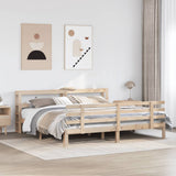 Bed Frame with Headboard without Mattress 180x200 cm Super King 3306118