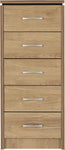 ZNTS Charles 5 Drawer Narrow Chest 100-102-021