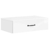 Wall-Mounted Side Table High Gloss White 59 x 34.5 x 17 cm 898999