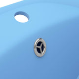 Luxury Basin Overflow Oval Matt Light Blue 58.5x39 cm Ceramic 146934