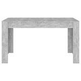 Dining Table Concrete Grey 140x74.5x76 cm Engineered Wood 804206