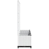 Garden Planter White 120 x 40 x 136 cm 153284