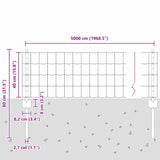 Fence and Post Grey 0.4 x 50 m Steel 3336125