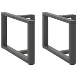Coffee Table Legs T-Shaped 2 pcs Anthracite 70x25x cm Steel 4013038