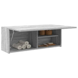 Bathroom Wall Cabinet Grey Sonoma 80x25x30 cm Engineered Wood 860081