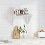 ZNTS Wall Shelf 50x30x31 cm Silver Stainless Steel 30277