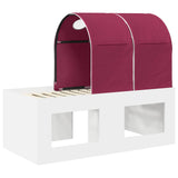 Bed with Tunnel 3 pcs Artisian Oak and Red Engineered Wood 3423513