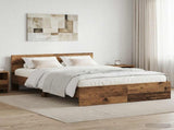 Bed Frame with Headboard Old Wood 120 x 200 cm Engineered wood 3445777