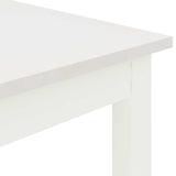 Bar Table White 60 x 60 x 105 cm Solid Pine Wood 892798