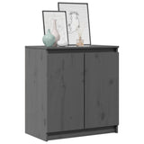 Side Cabinet Grey 60x36x65 cm Solid Pinewood 808100