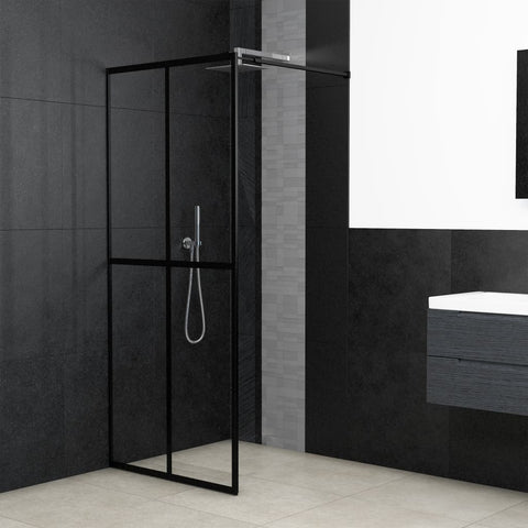 Walk-in Shower Screen Clear Tempered Glass 80x195 cm 145679