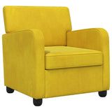 Armchair Yellow Velvet 42043419