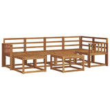 Outdoor Sofa Set 7 pcs Natural Solid Acacia Wood 3366667