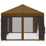 6 x 3 m Taupe Polyester and Steel 190 3376024