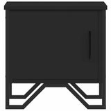 Bedside Cabinets 2 pcs Black 40x30x40 cm Engineered Wood 848515