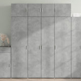 Storage Cabinet Concrete Grey 80x42.5x225 cm Engineered Wood 3281353