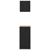Garage Cabinets 2 pcs Black Engineered Wood 3328297