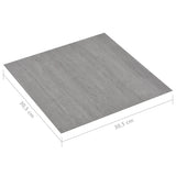 Self-adhesive Flooring Planks 20 pcs PVC 1.86 m Grey Stippled 330174
