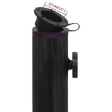 Umbrella Base Black 44x44x31 cm Cast Iron 317763